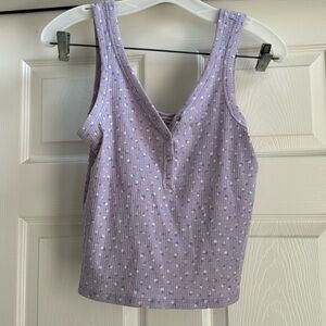 Purple floral tank